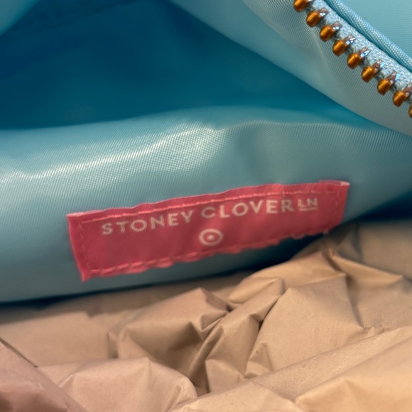 NWT Stoney Clover Lane Classic Mini Backpack Teal Color, includes rainbow patch - Picture 3 of 10